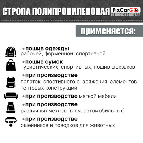 Стропа для поводков и ошейников 25 мм, 0,8 т. Стропа для поводков и ошейников 25 мм, 0,8 т.